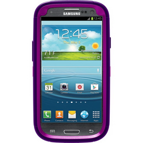 เคส Otterbox Samsung Galaxy S3 Defender Series - Pop Purple Transparen-Violet Purple เคส 3 ชั้น เหน็บเข็มขัด กันกระแทกปกป้องแบบสูงสุด ของแท้ 100% จาก USA By Gadget Friend